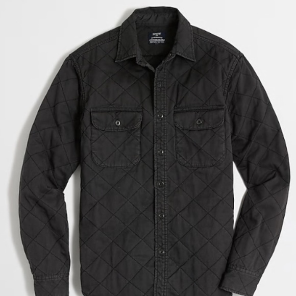 Jcrew Mens Factory Quilted Shirtjacket 